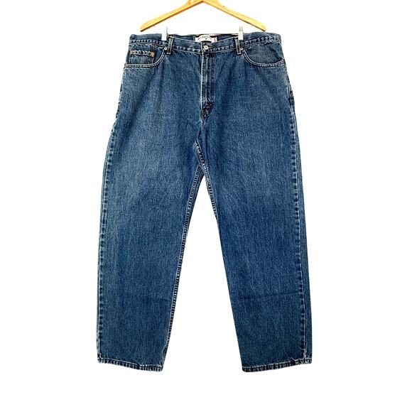 Levis 550 Relaxed Fit Jeans Mens 44x32 Medium Wash Blue Straight - Picture 1 of 9